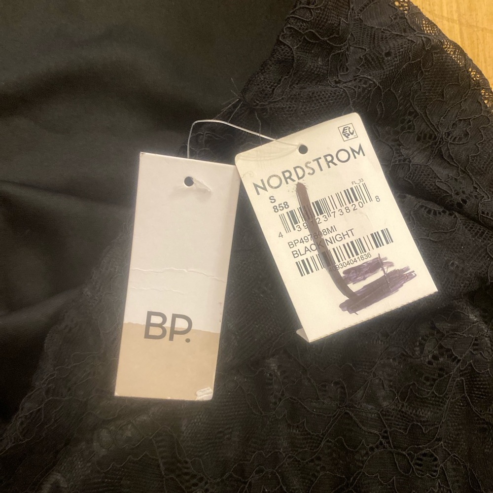 BP Women’s Black Midi Lace Skirt Elastic Waist New small - Picture 13 of 13